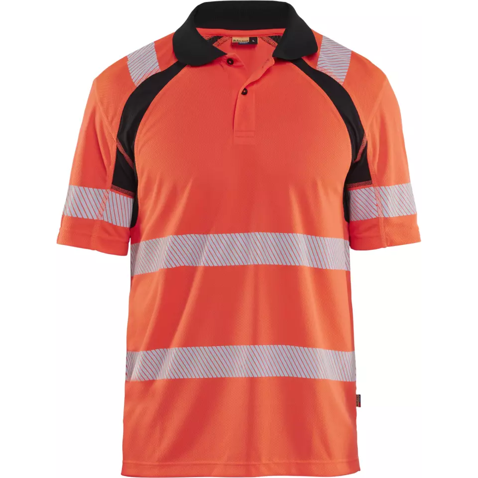 Blaklader 359510135599, High Vis UV Schutz Polo Shirt, Rot/Schwarz, image 1, gallery thumbnail