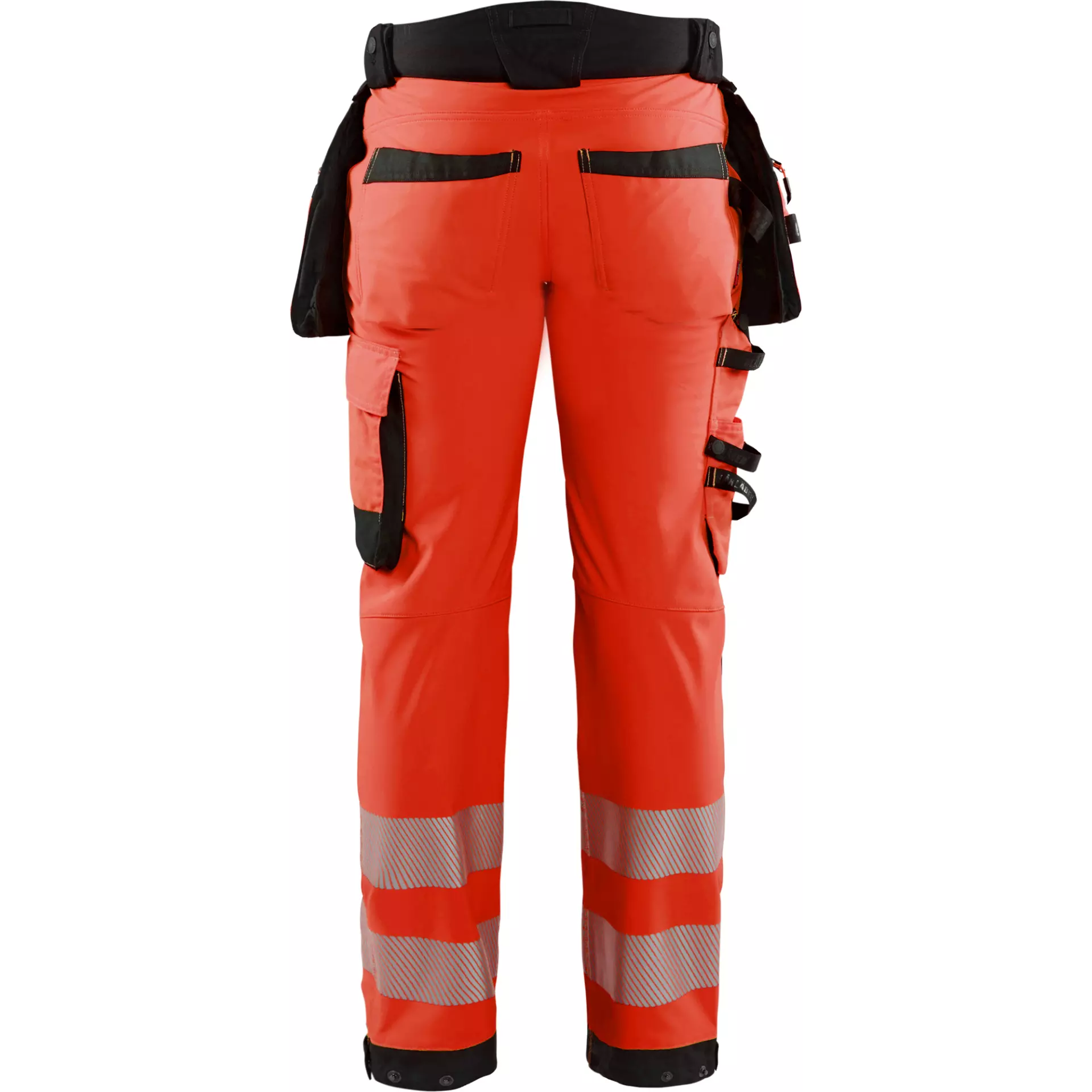 Blåkläder 182025135599, High Vis Softshell Work Trousers, Red/Black, image 3
