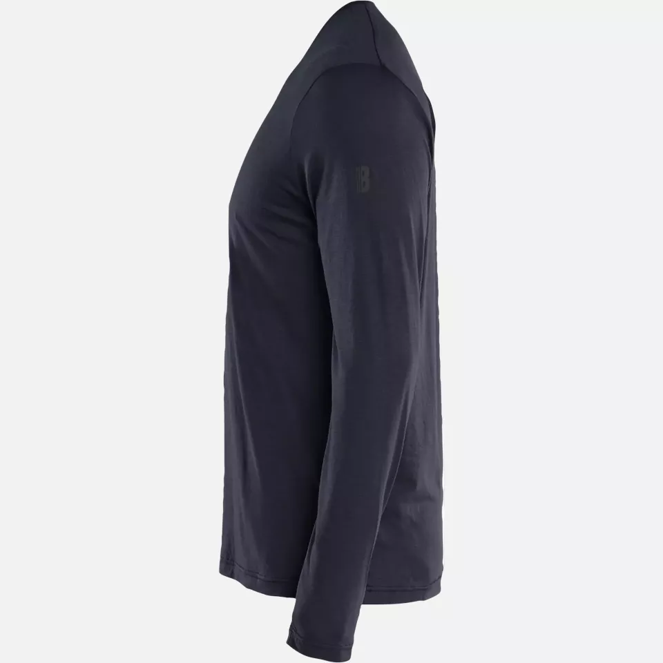 Blaklader 353817438600, Merino Wool Long Sleeve Shirt, Dark Navy, image 3, gallery thumbnail