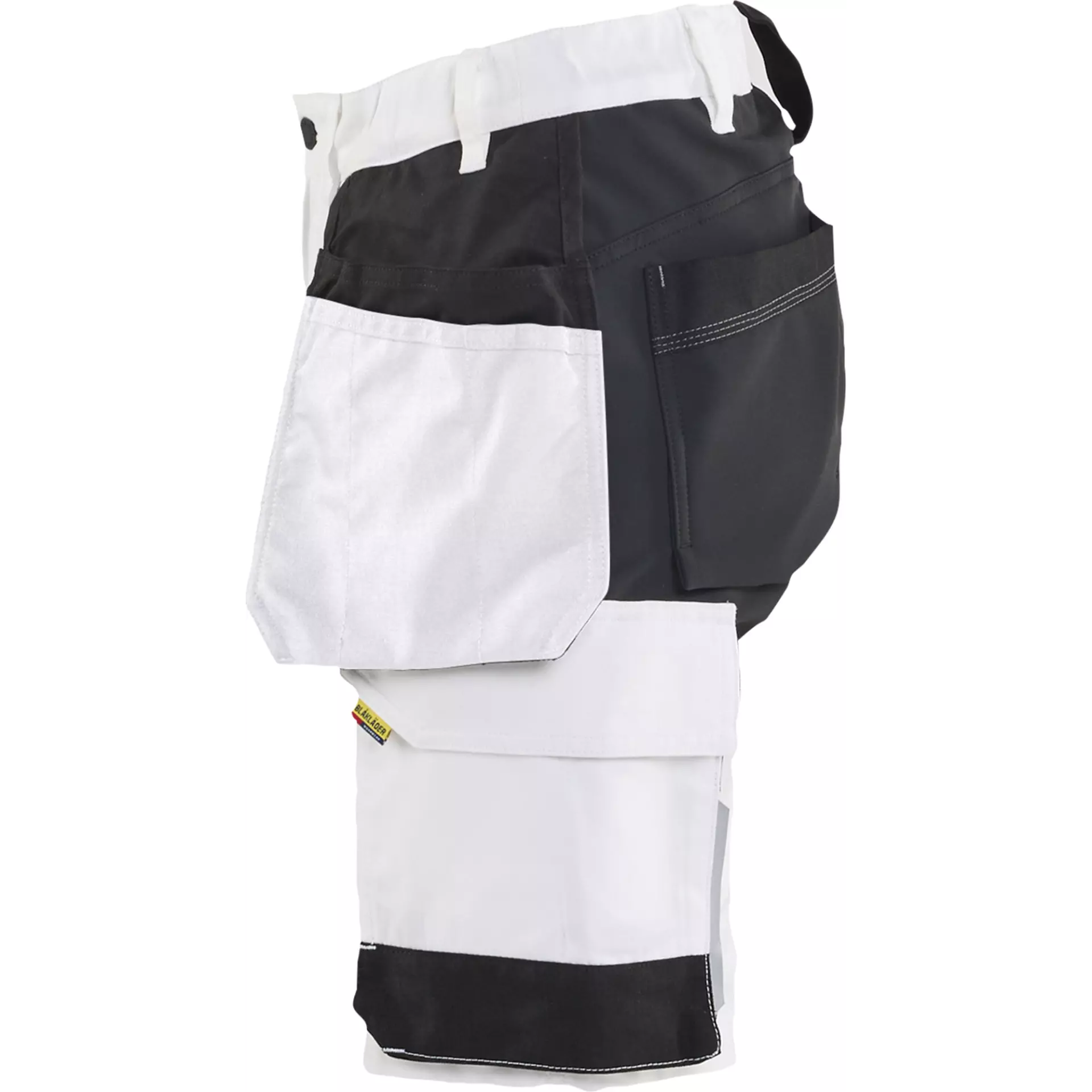 Blåkläder 723318321099, Women's Stretch Painter Shorts, White/Black, image 3