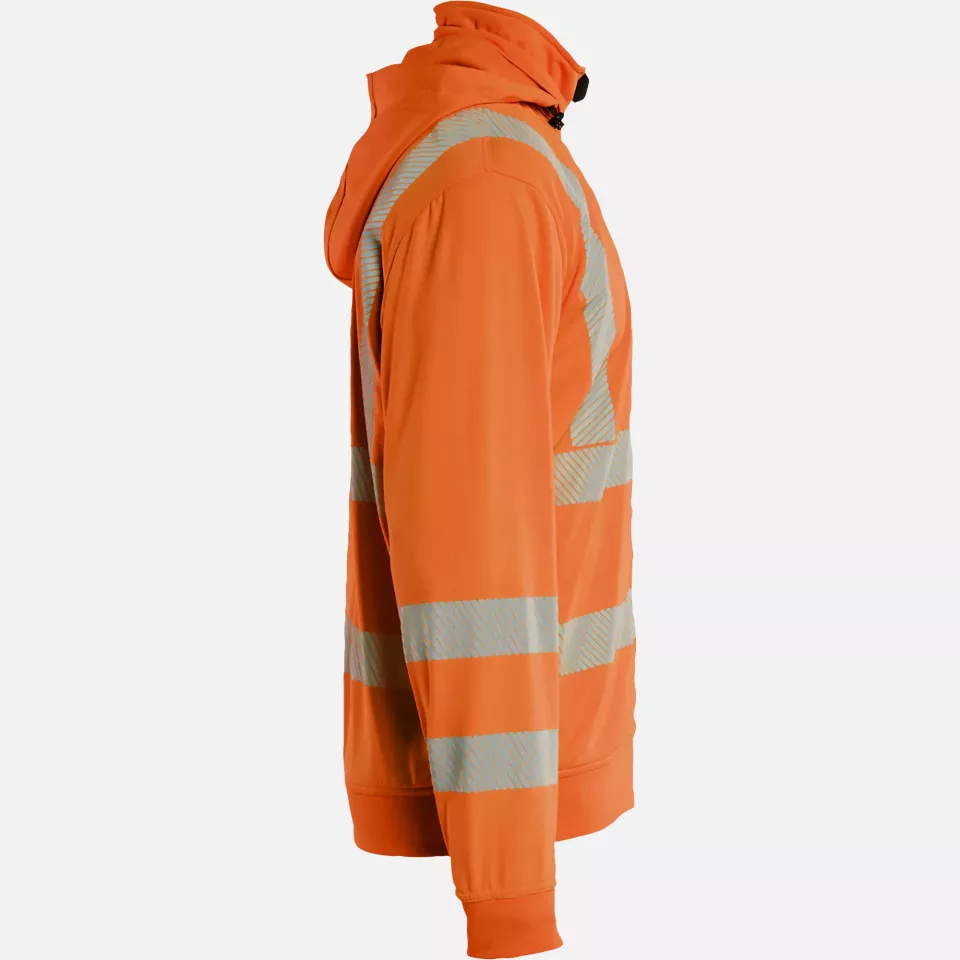 Blaklader 357325385300, High Vis Sweatshirt mit abnehmbarer Kapuze, Orange, image 2, gallery thumbnail