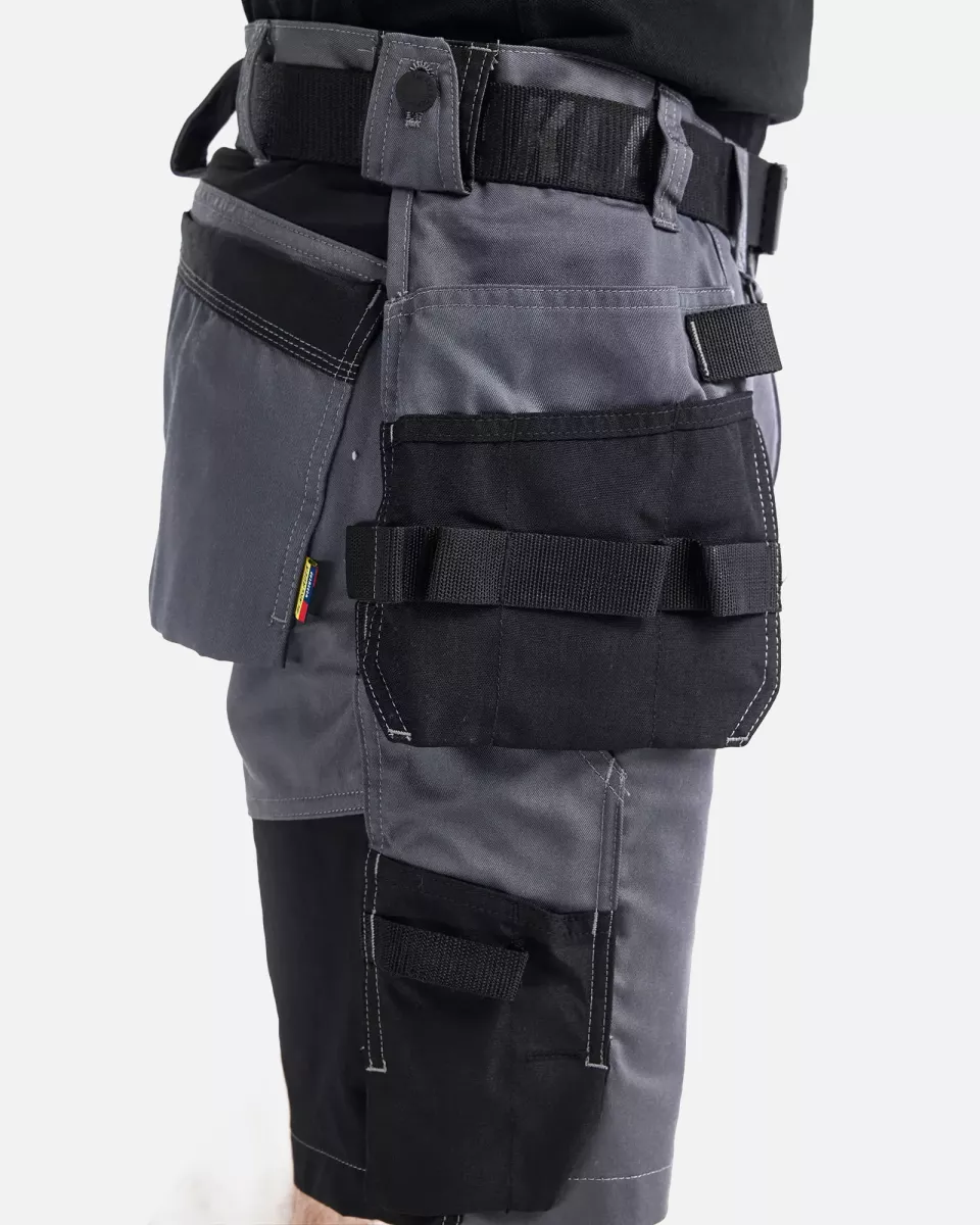 Blaklader 175218329600, Stretch Craftsman Shorts, Medium Grey, image 6, gallery thumbnail