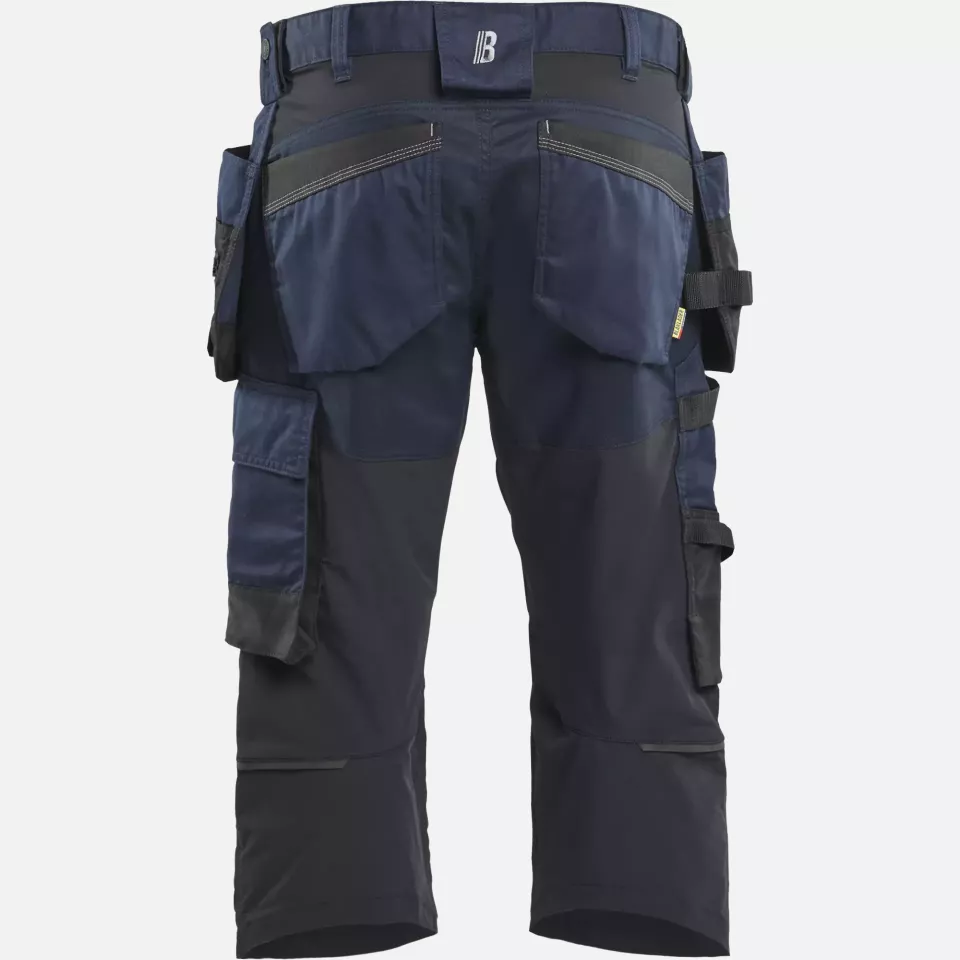 Blaklader 175418328600, Stretch Craftsman Pirate Shorts, Dark Navy, image 4, gallery thumbnail
