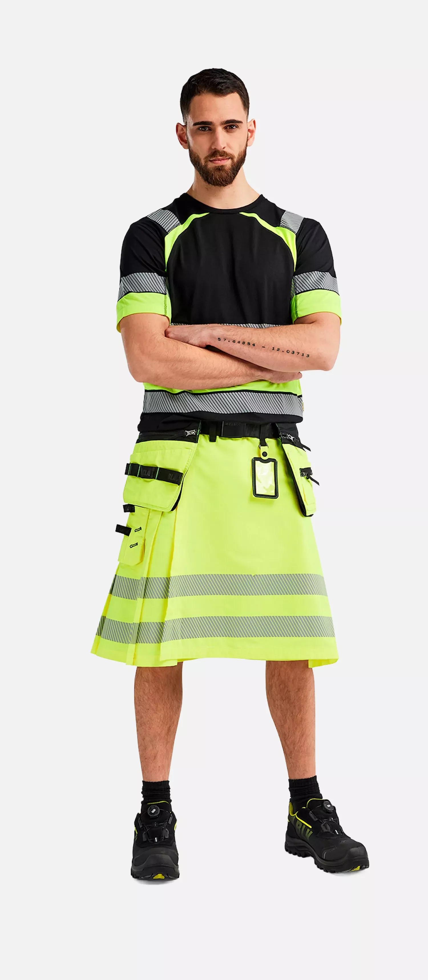 Blaklader 192118313399, High Vis Kilt, Gelb/Schwarz, image 9