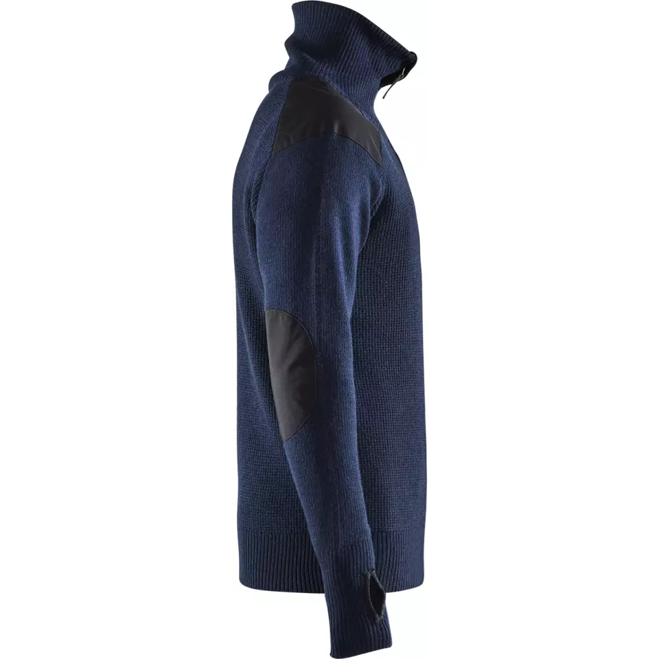Blåkläder 463010718698, Wool Sweatshirt, Dark Navy/Dark Grey, image 2, gallery thumbnail
