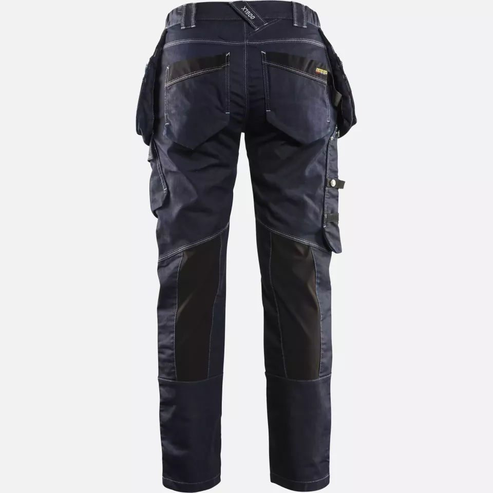 Blaklader 799011418999, X1900 Women's Stretch Craftsman Work Trousers, Navy/Black, image 4, gallery thumbnail