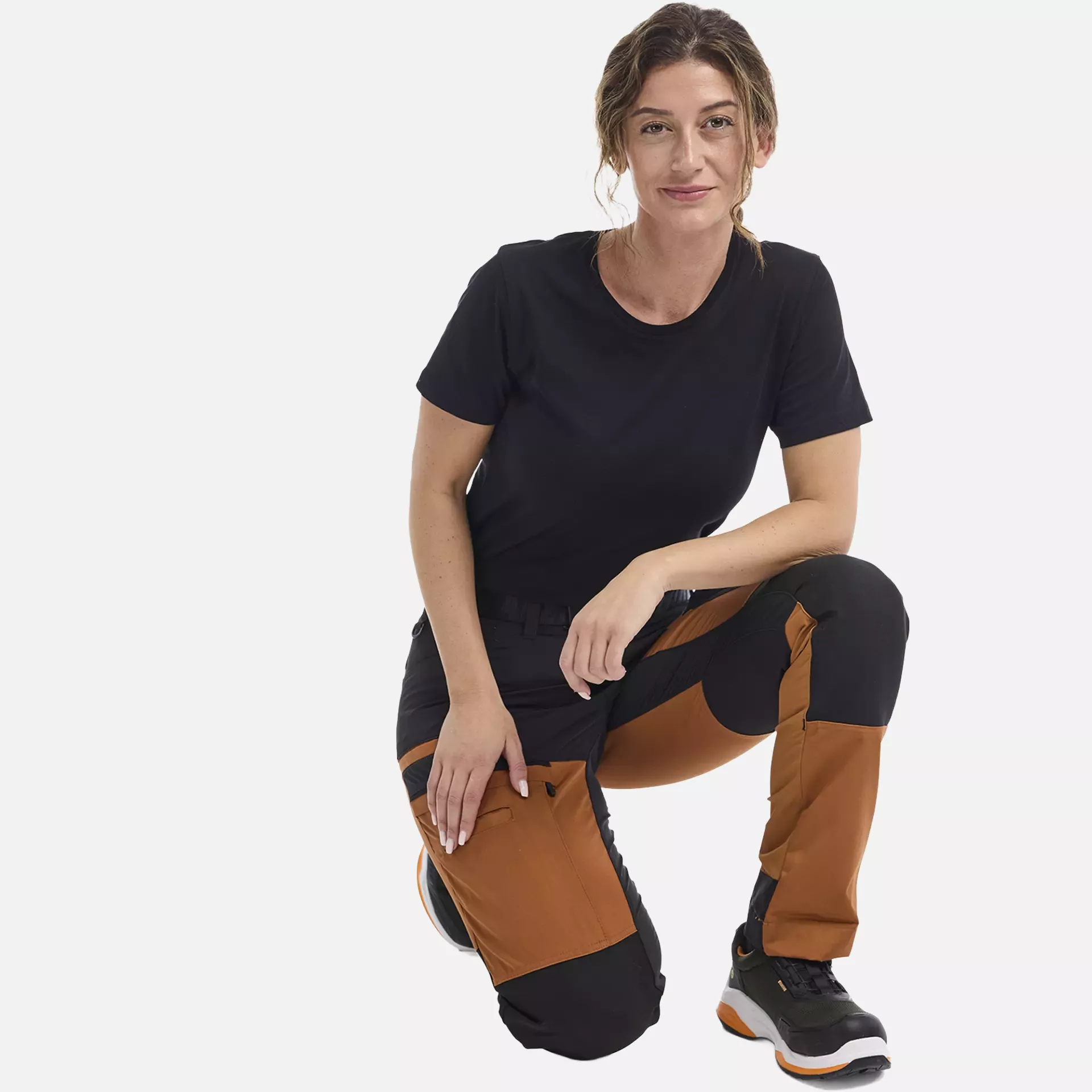 Blaklader 716618454099, Women's Stretch Service Trousers, Rust/Black, image 5