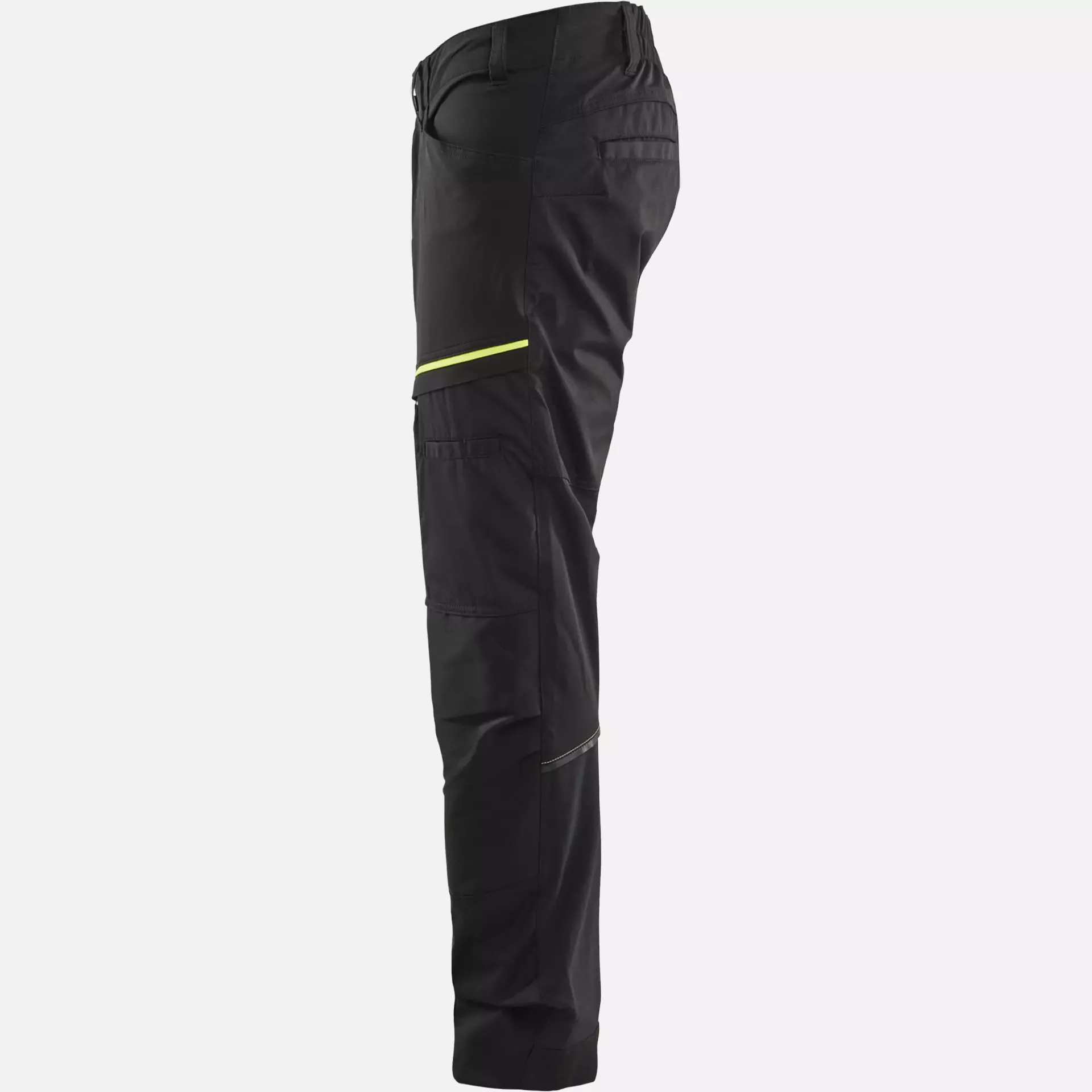 Blaklader 145618459933, Stretch Work Trousers, Black/Yellow, image 3