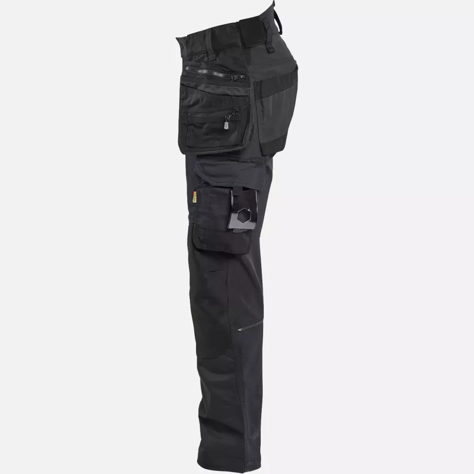 Blaklader 197011499999, STRIKER Stretch Craftsman Work Trousers, Black/Black, image 3, gallery thumbnail