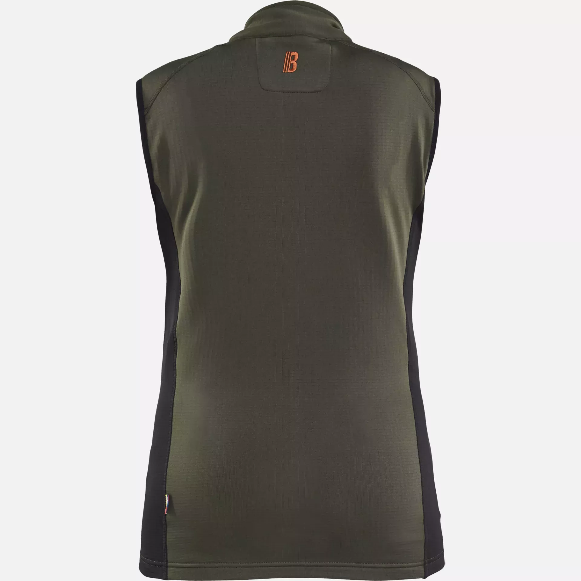 Blaklader 474625394240, STRIKER Ladies Fleece Vest, Forest Green/Rust, image 4