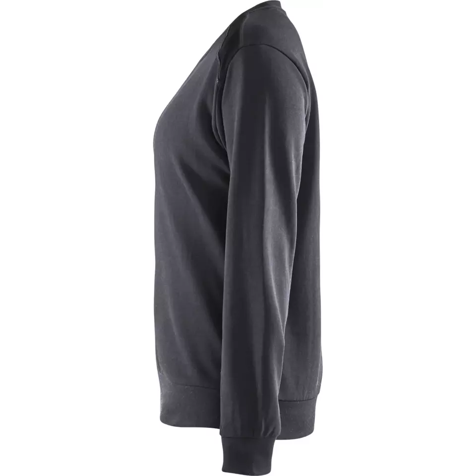 Blåkläder 340811589699, Ladies Sweatshirt, Medium Grey/Black, image 3, gallery thumbnail