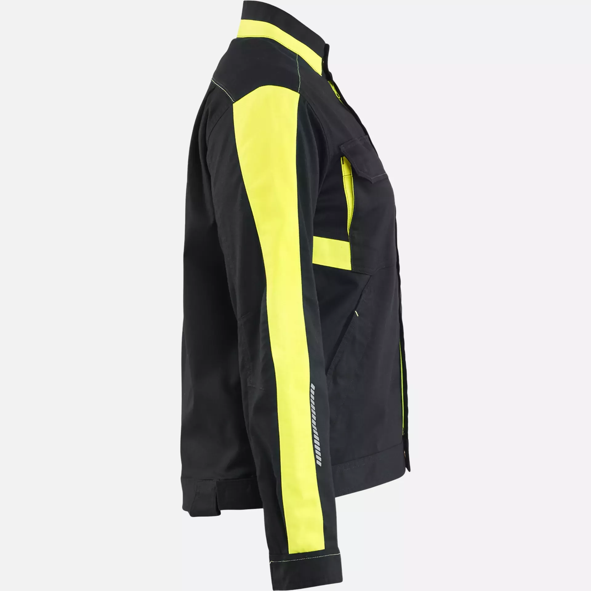 Blaklader 444318329933, Ladies Industrial Stretch Jacket, Black/Yellow, image 2