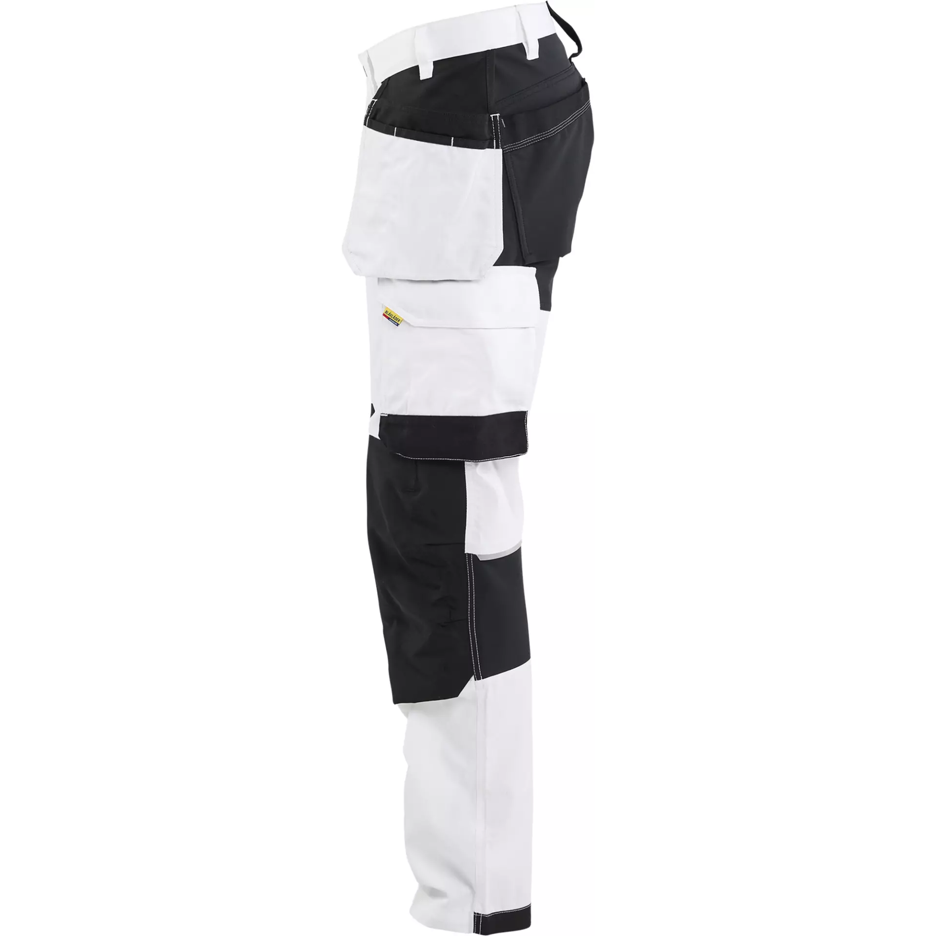 Blåkläder 177018321099, Stretch Painters Trousers, White/Black, image 3
