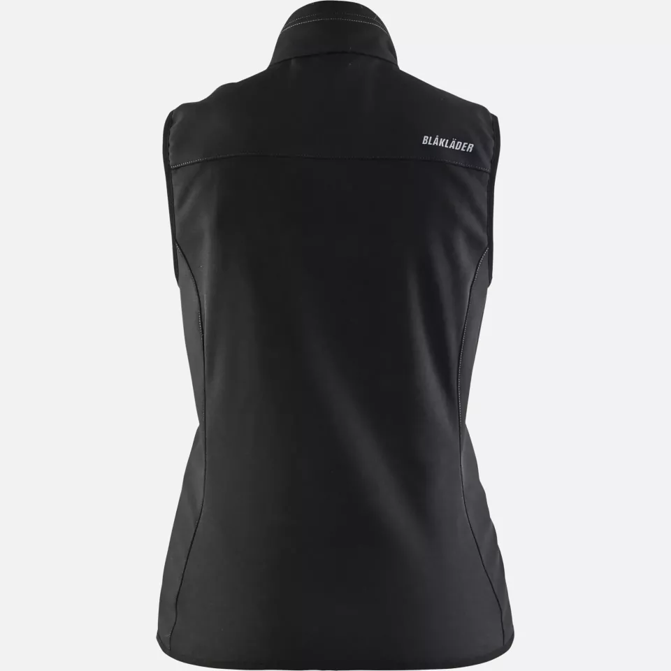 Blaklader 385125169998, Ladies Softshell Vest, Black/Dark Grey, image 4, gallery thumbnail
