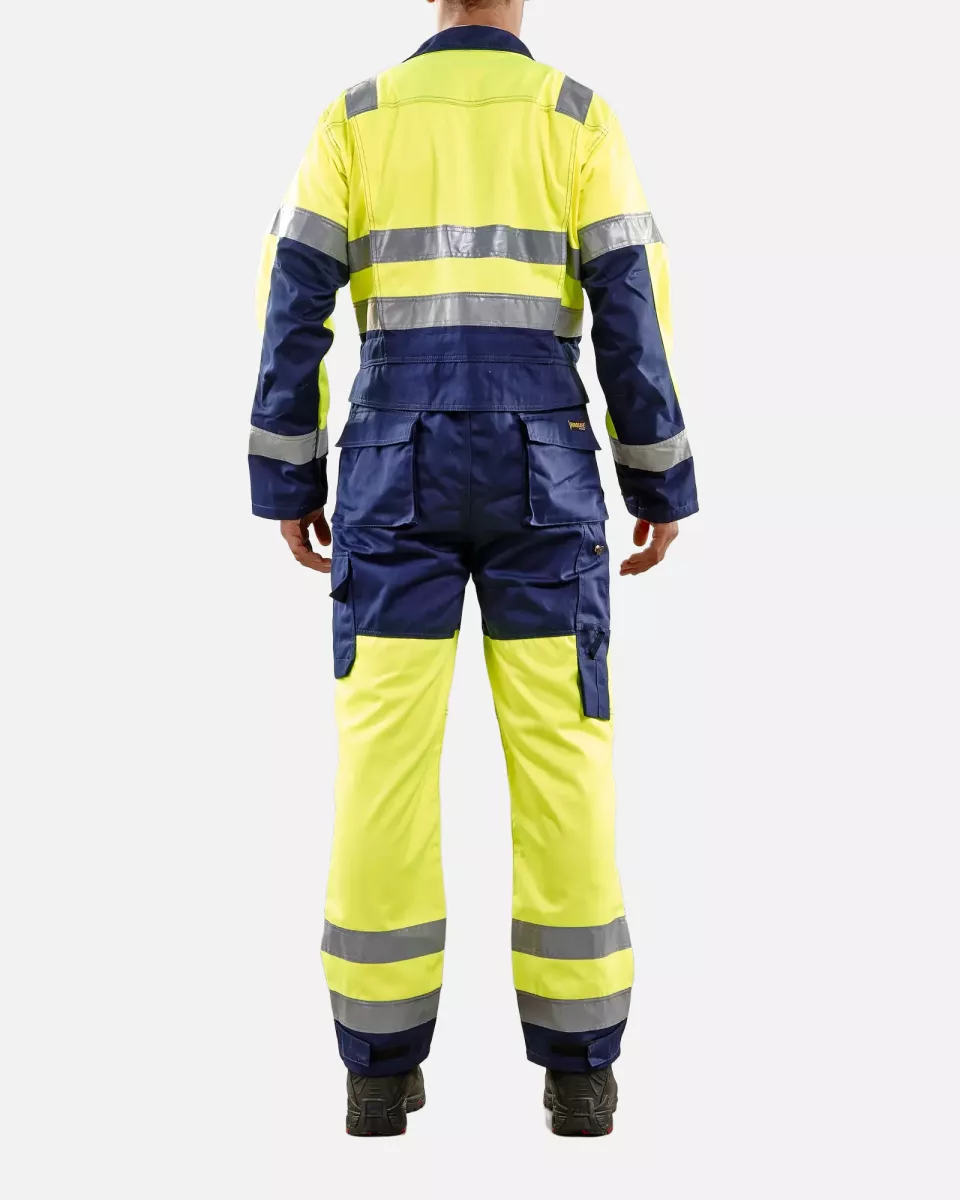 Blaklader 637318043389, Hi-Vis Coverall, Yellow/Navy, image 5, gallery thumbnail