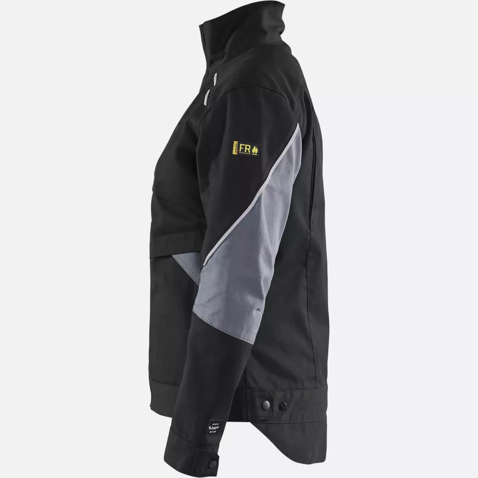 Blaklader 407115169994, Ladies Flame Resistant Jacket, Black/Grey, image 3, gallery thumbnail