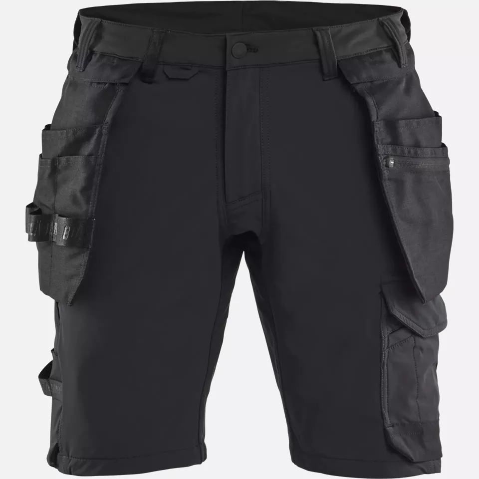 Blaklader 170216459900, 4-Way Stretch Craftsman Shorts, Black, image 1, gallery thumbnail
