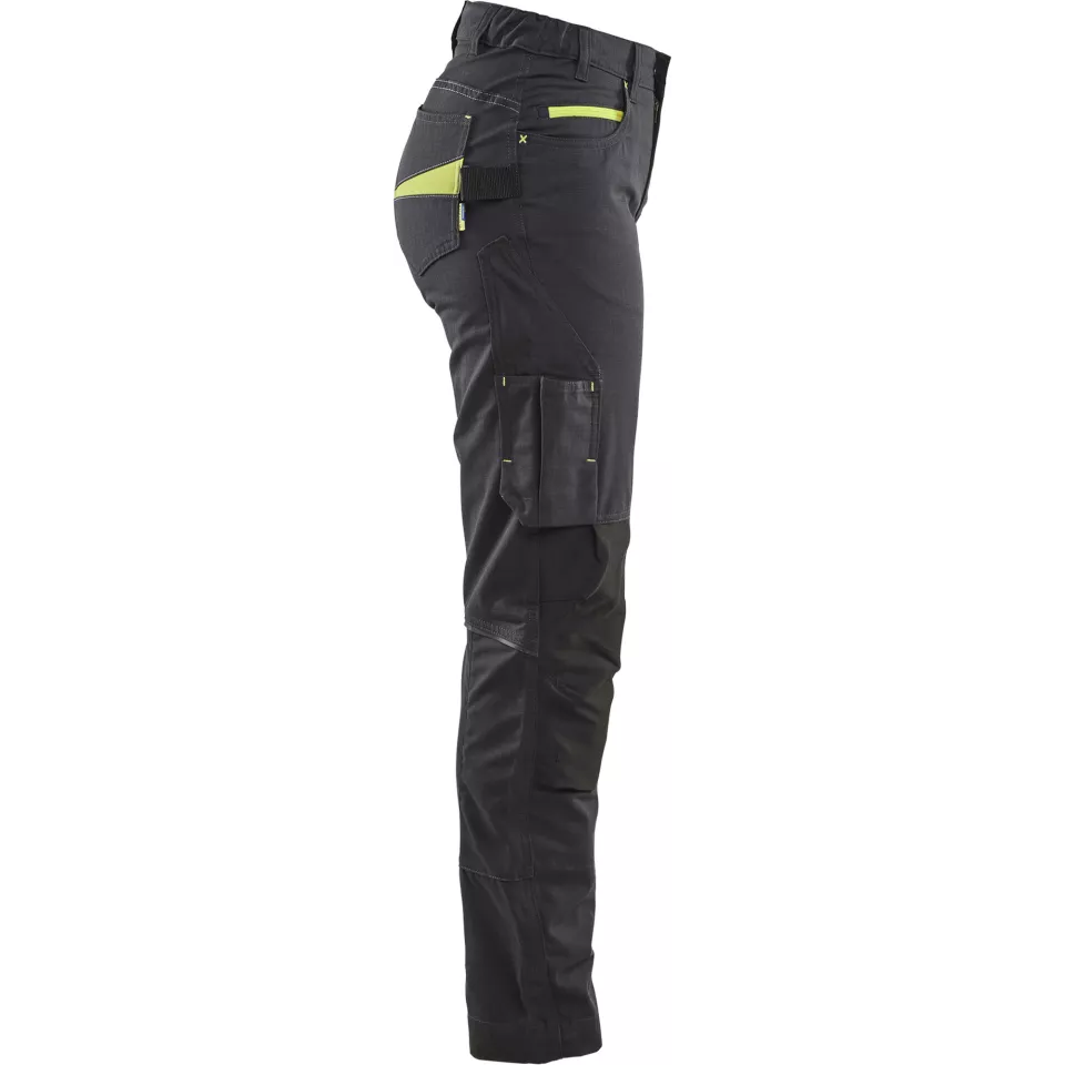 Blaklader 719513309933, Damen Stretch Arbeitshose, Schwarz/Gelb, image 2, gallery thumbnail