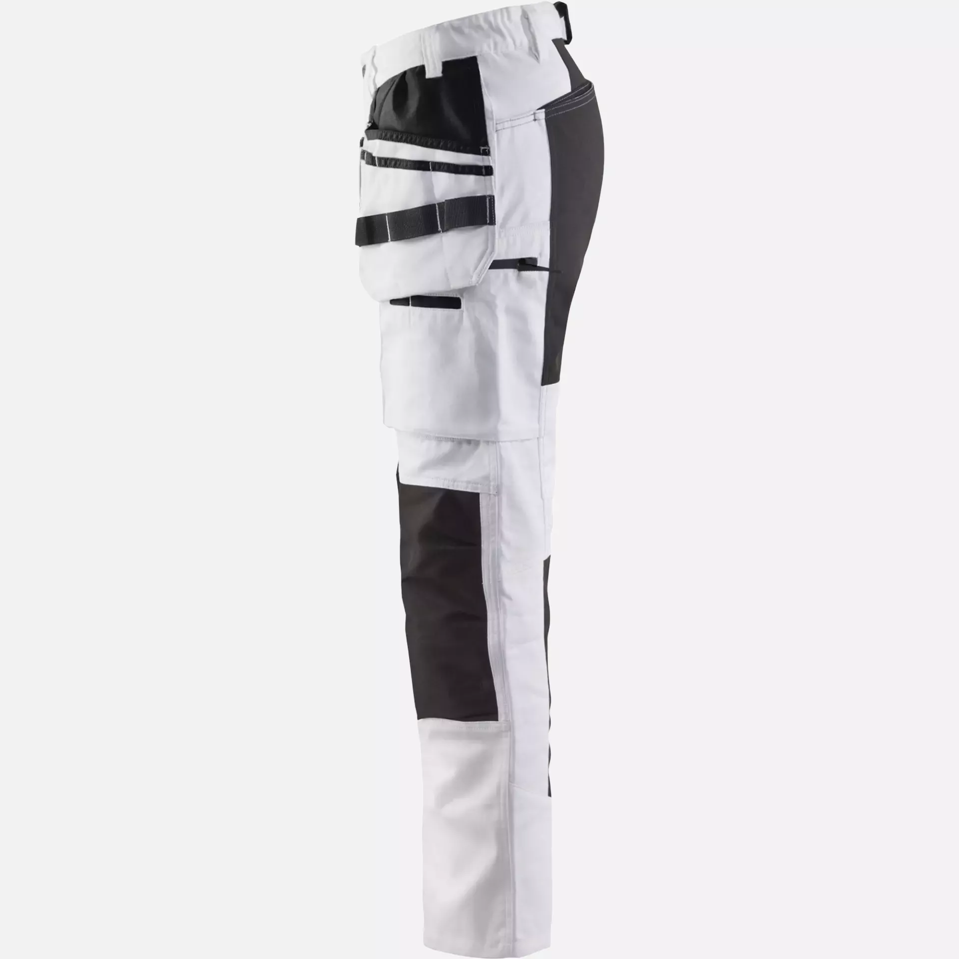 Blaklader 791010001099, Ladies Painters Trousers with Stretch Inserts, White/Black, image 3