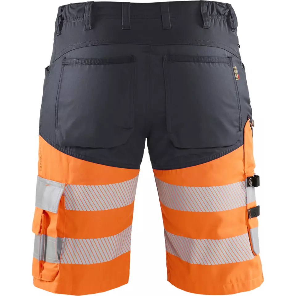 Blaklader 154118119653, High Vis Stretch Shorts, Mittelgrau/Orange, image 4, gallery thumbnail