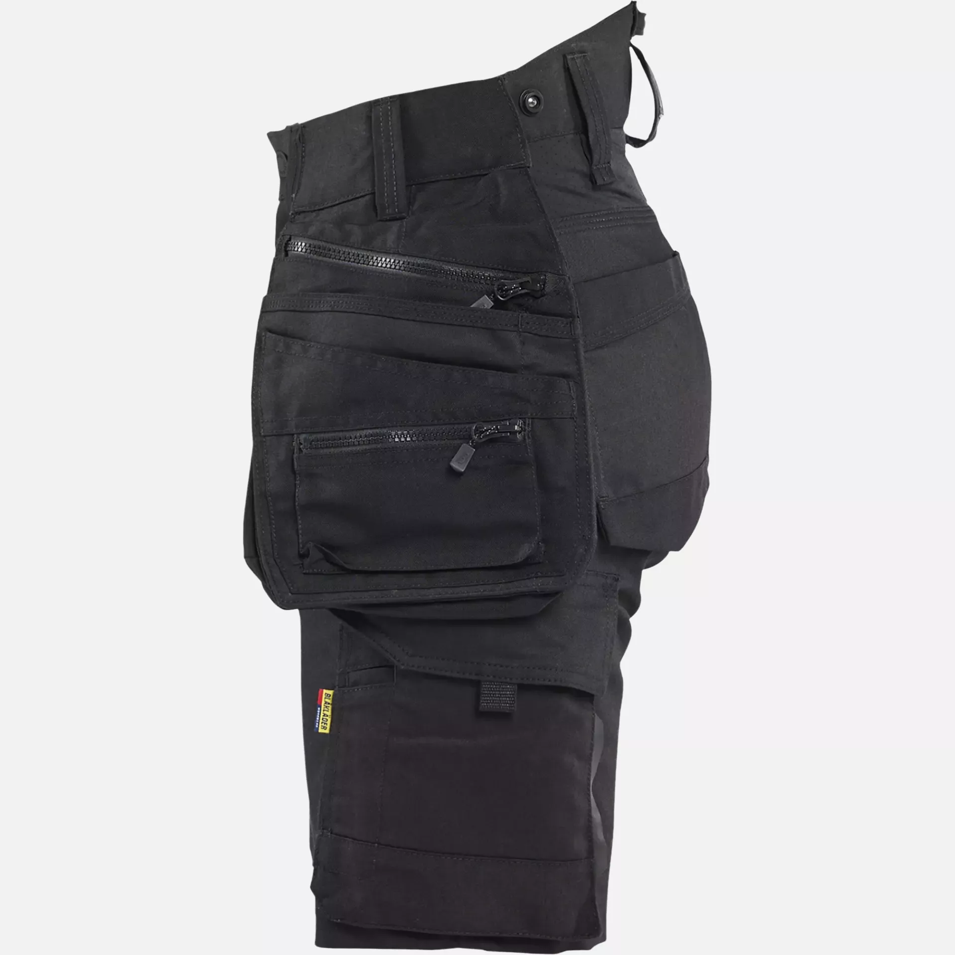 Blaklader 717511499999, STRIKER Ladies Stretch Craftsman Shorts, Black/Black, image 3