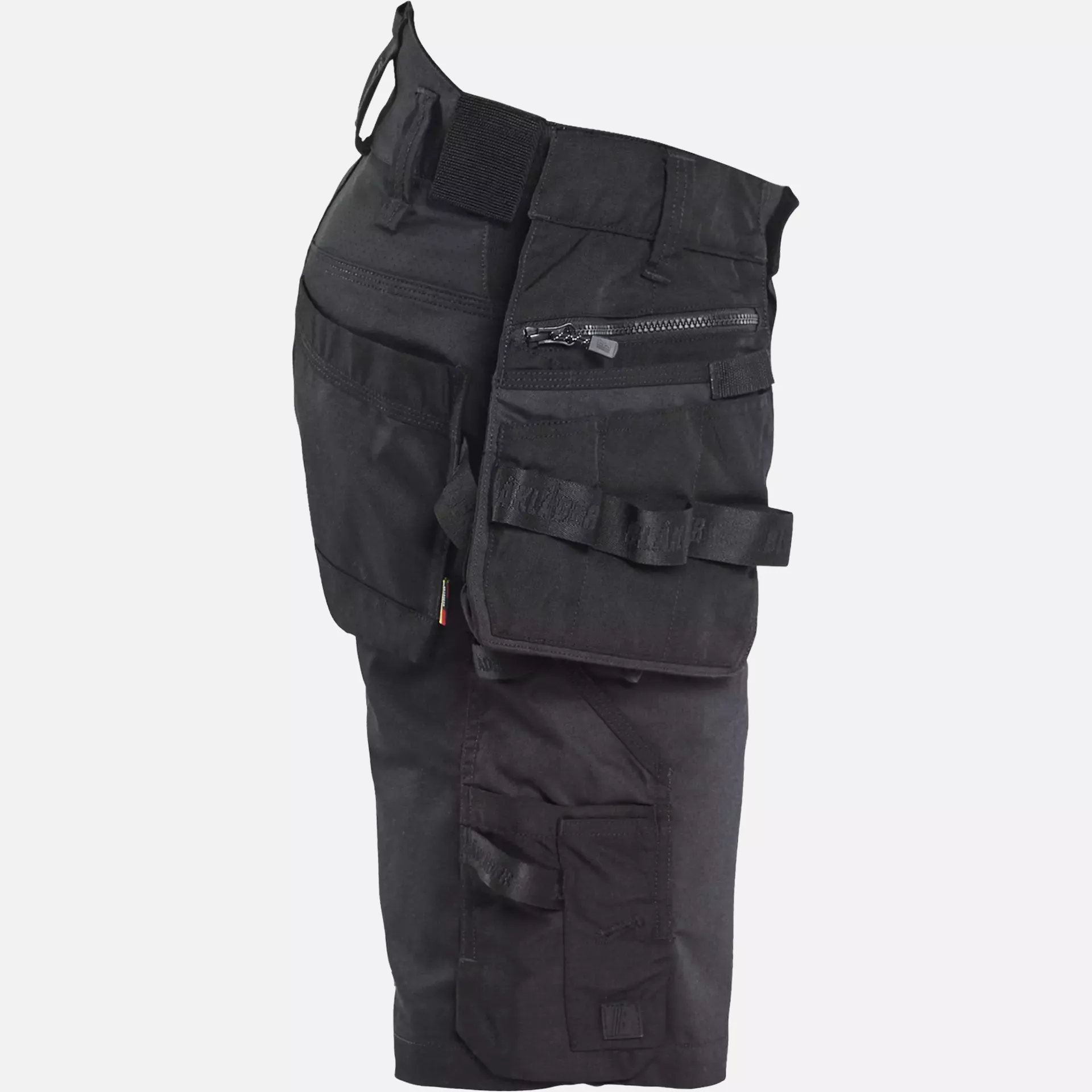 Blaklader 197211499999, STRIKER Stretch Craftsman Shorts, Black/Black, image 2