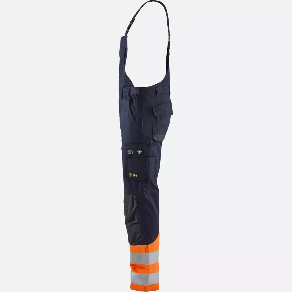Blaklader 288815138953, Multi-Norm Bib and Brace, Navy/Orange, image 3, gallery thumbnail