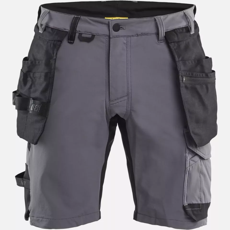 Blaklader 170216459699, 4-Way Stretch Craftsman Shorts, Medium Grey/Black, image 1, gallery thumbnail