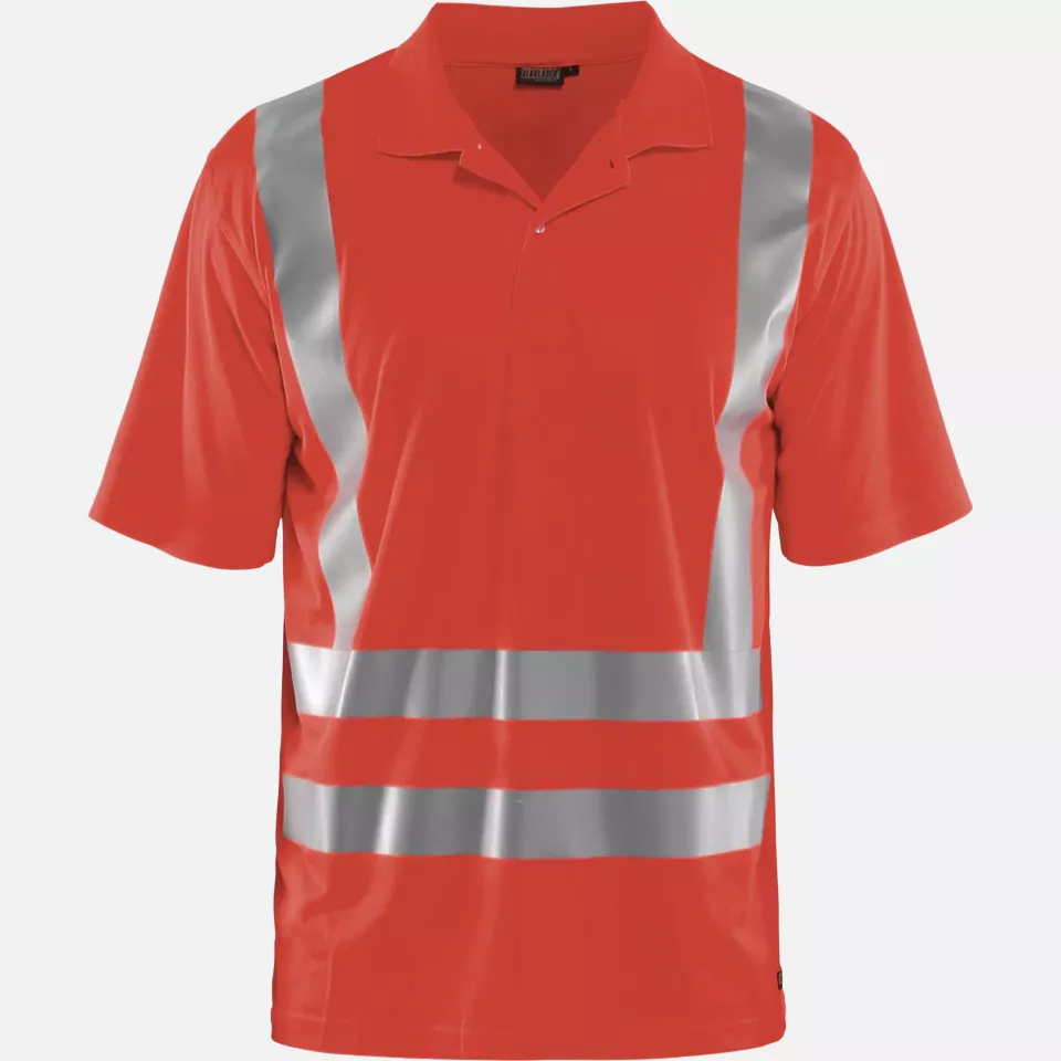 Blaklader 339110115500, High Vis UV Protection Polo Shirt, Red, image 1, gallery thumbnail
