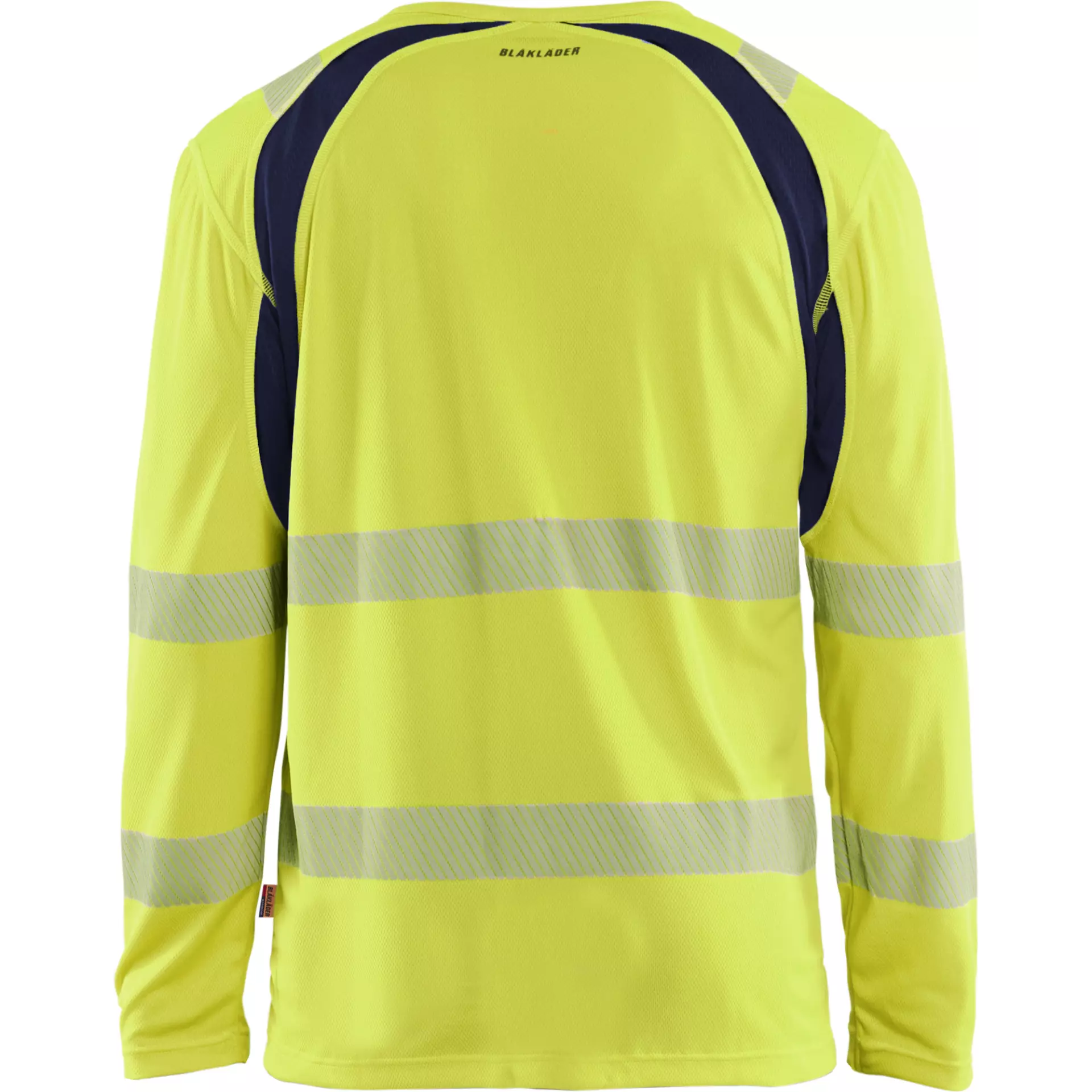 Blaklader 359910133389, High Vis UV Protection Long Sleeve Shirt, Yellow/Navy Blue, image 4