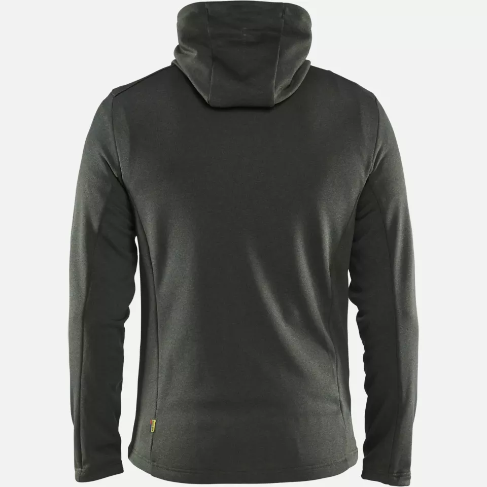 Blaklader 354025334199, Hooded Sweatshirt with Zipper, Autumn Green/Black, image 4, gallery thumbnail