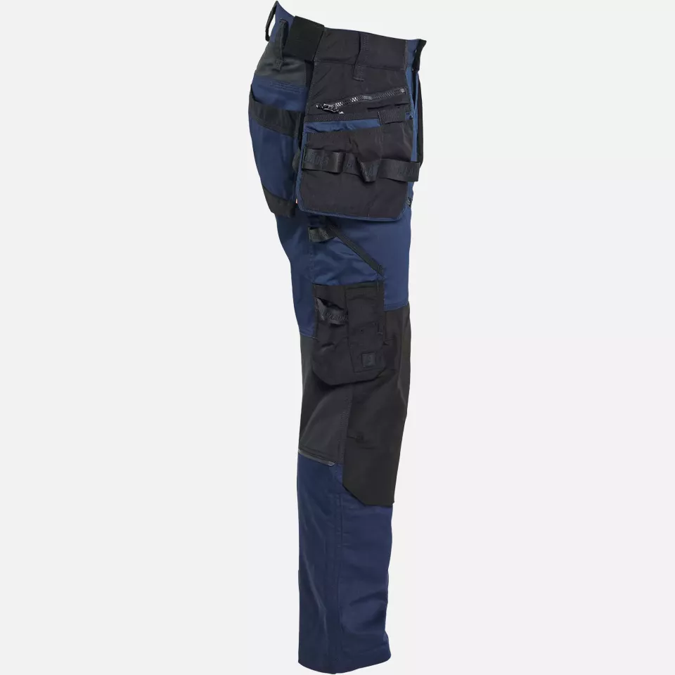 Blaklader 197011498699, STRIKER Stretch Craftsman Work Trousers, Dark Navy/Black, image 2, gallery thumbnail
