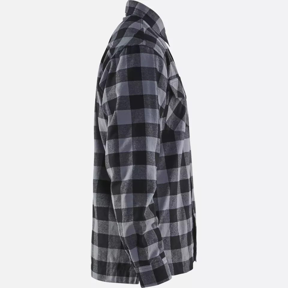 Blaklader 322511319799, Lined Flannel Shirt, Dark Grey/Black, image 2, gallery thumbnail