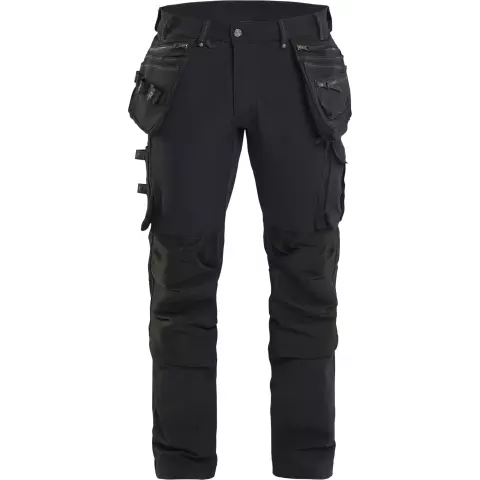 Blaklader X1900 4-Way Stretch Craftsman Work Trousers, Black