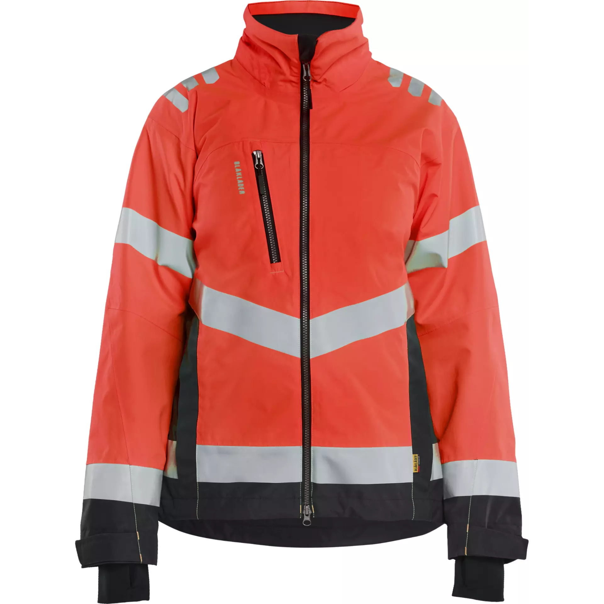Blaklader 476119775599, High Vis Women's Shell Jacket, Red/Black, image 1