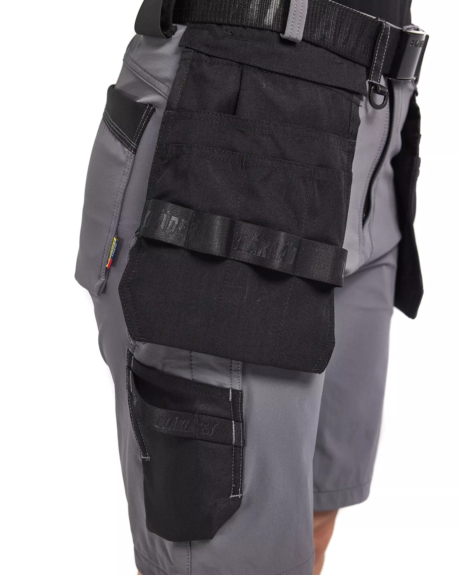 Blaklader 712416459699, Women's 4-Way Stretch Craftsman Shorts, Medium Grey/Black, image 6