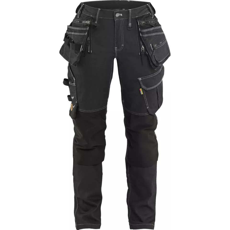 Blaklader 799011419900, X1900 Ladies Stretch Craftsman Work Trousers, Black