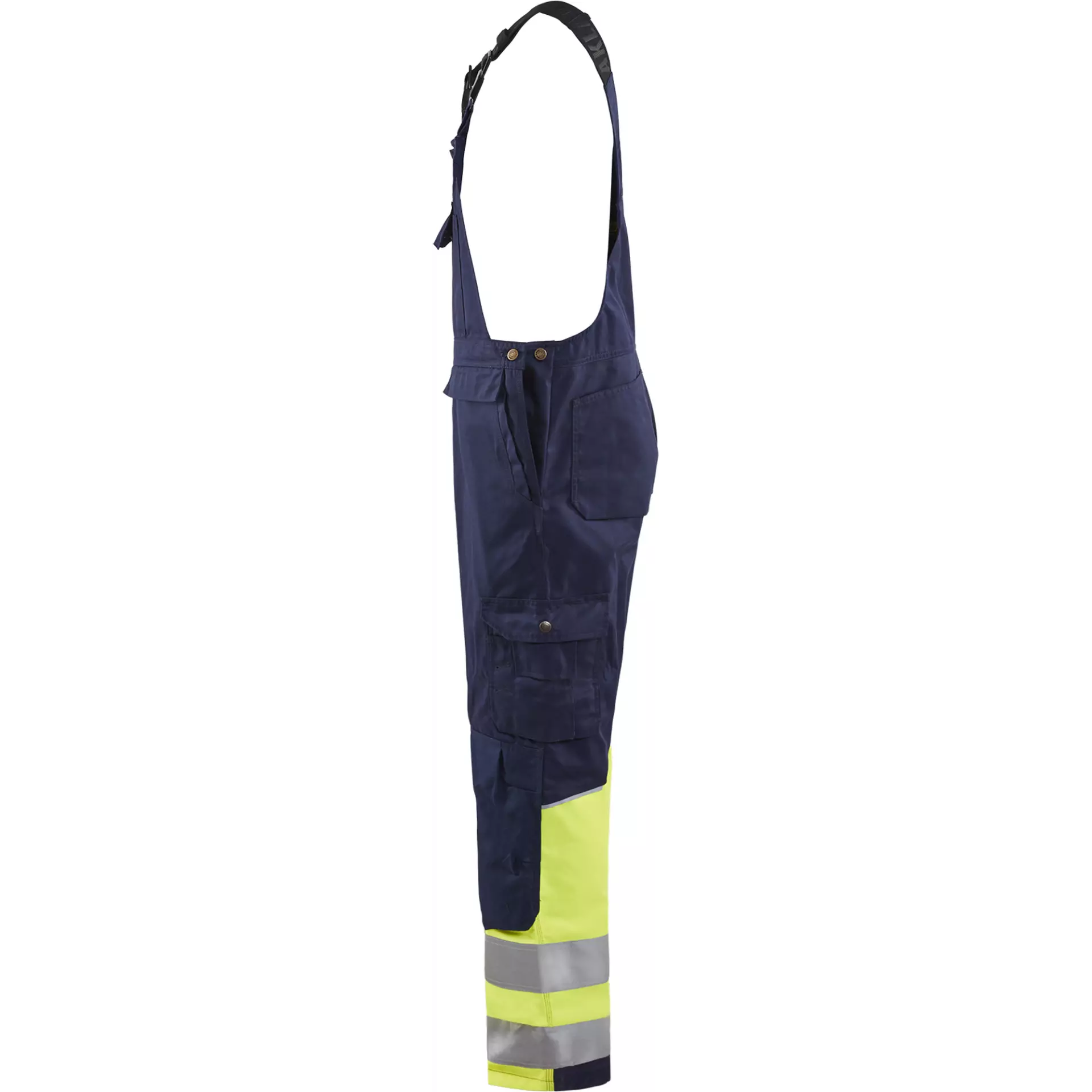 Blaklader 266218008933, High Vis Latzhose, Marineblau/ Gelb, image 3
