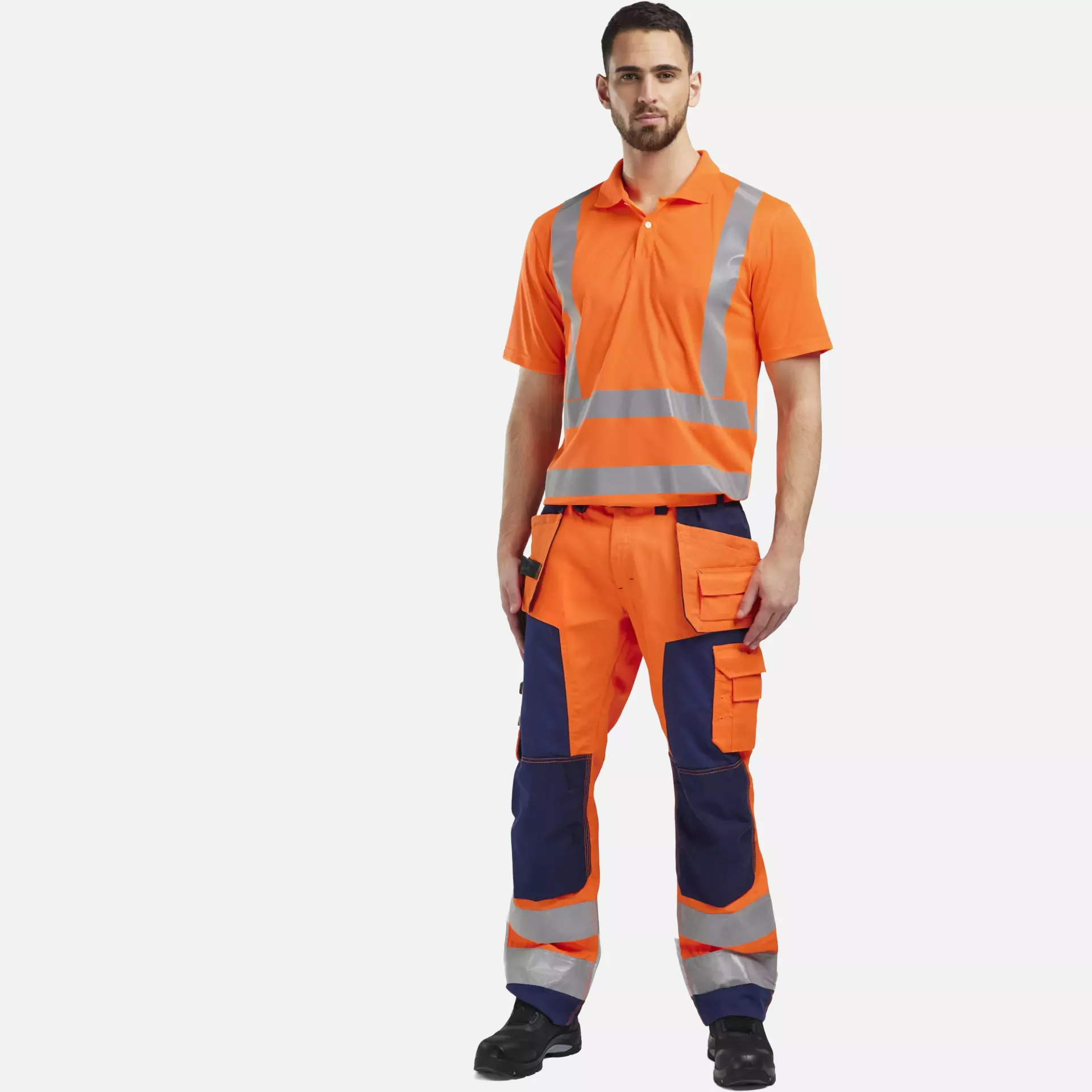 Blaklader 339110115300, High Vis UV Protection Polo Shirt, Orange, image 5