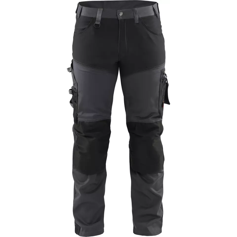 Blaklader 179918609699, Stretch Craftsman Work Trousers, Medium Grey/Black