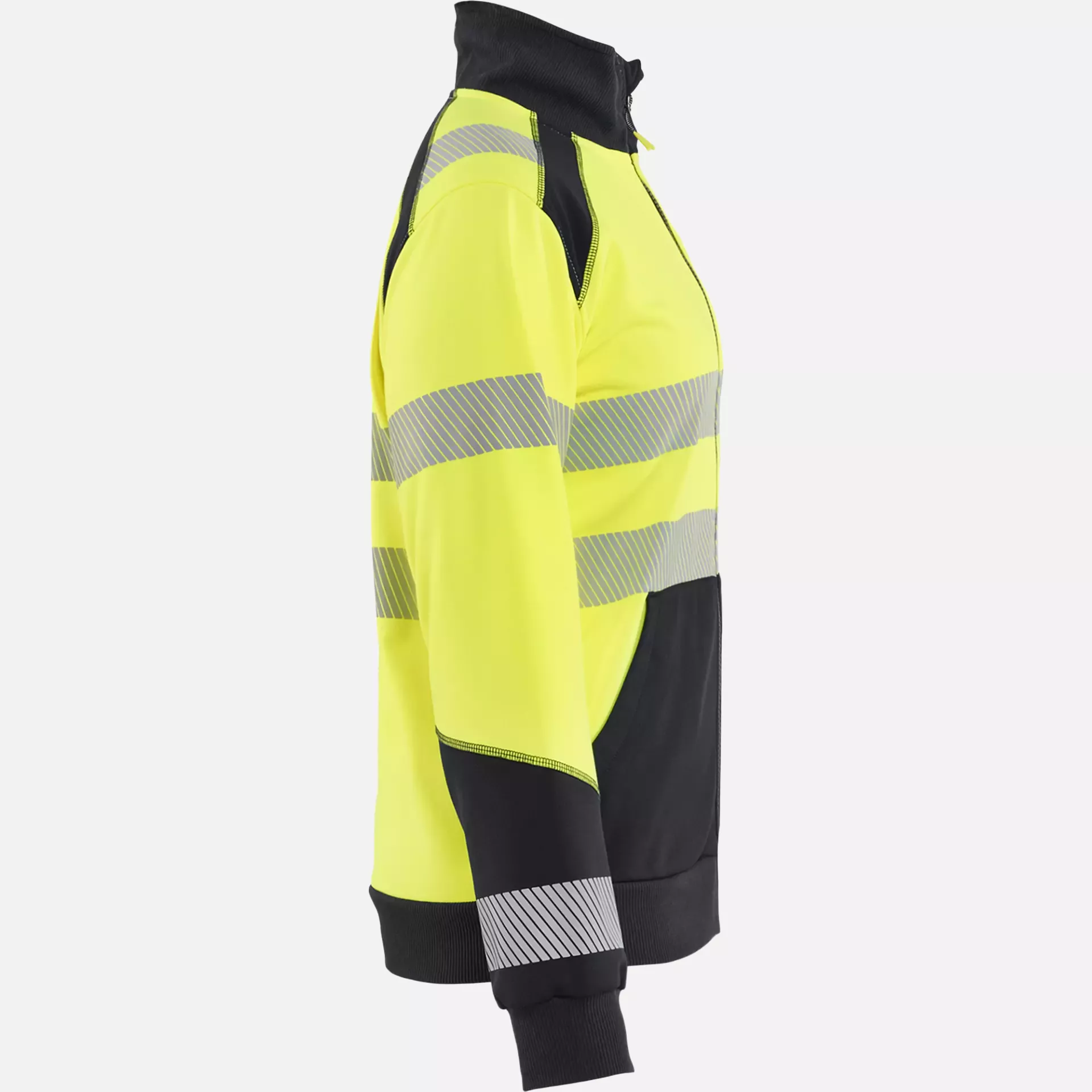 Blaklader 350825283399, High Vis Ladies Zip Sweatshirt, Yellow/Black, image 2
