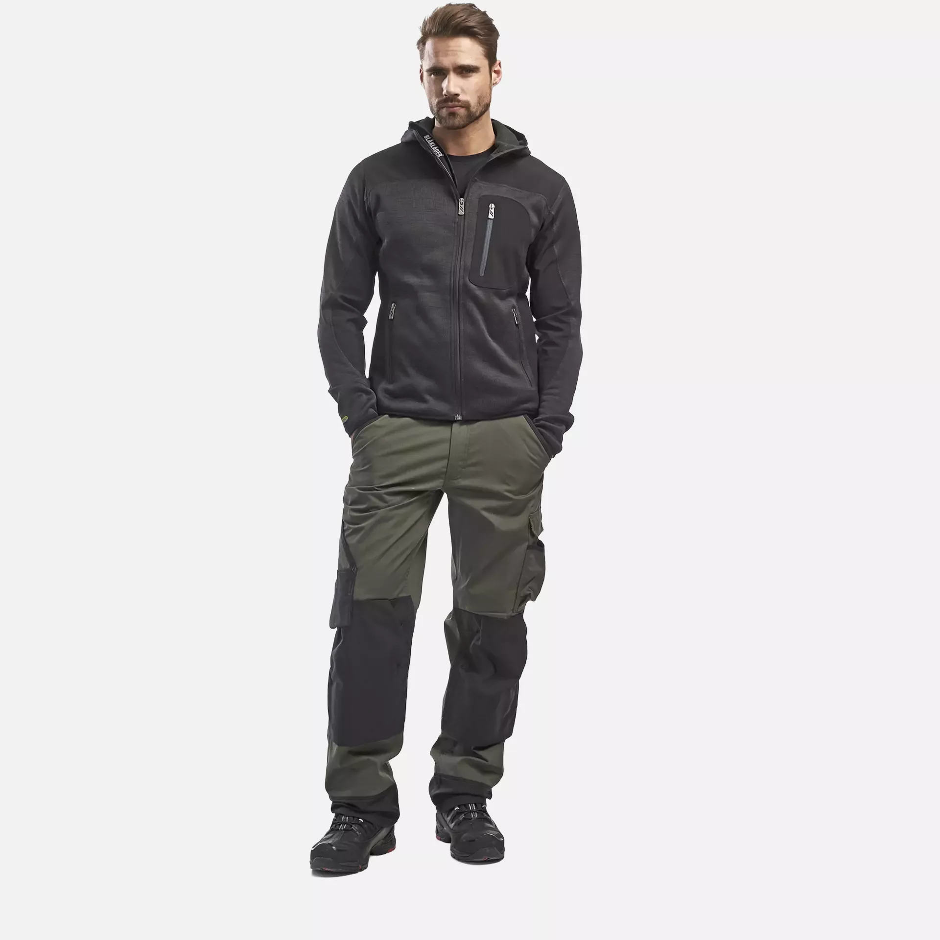 Blaklader 493021179799, Softshell Knitted Jacket, Dark Grey/Black, image 5