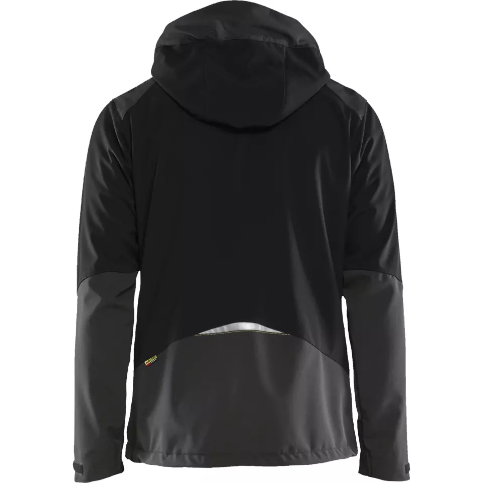Blåkläder 474925139933, Softshell Jacket, Black/Yellow, image 4, gallery thumbnail