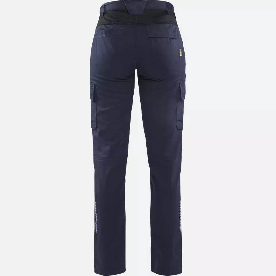 Blaklader 714418328699, Ladies Stretch Industrial Work Trousers, Dark Navy/Black, image 4, gallery thumbnail