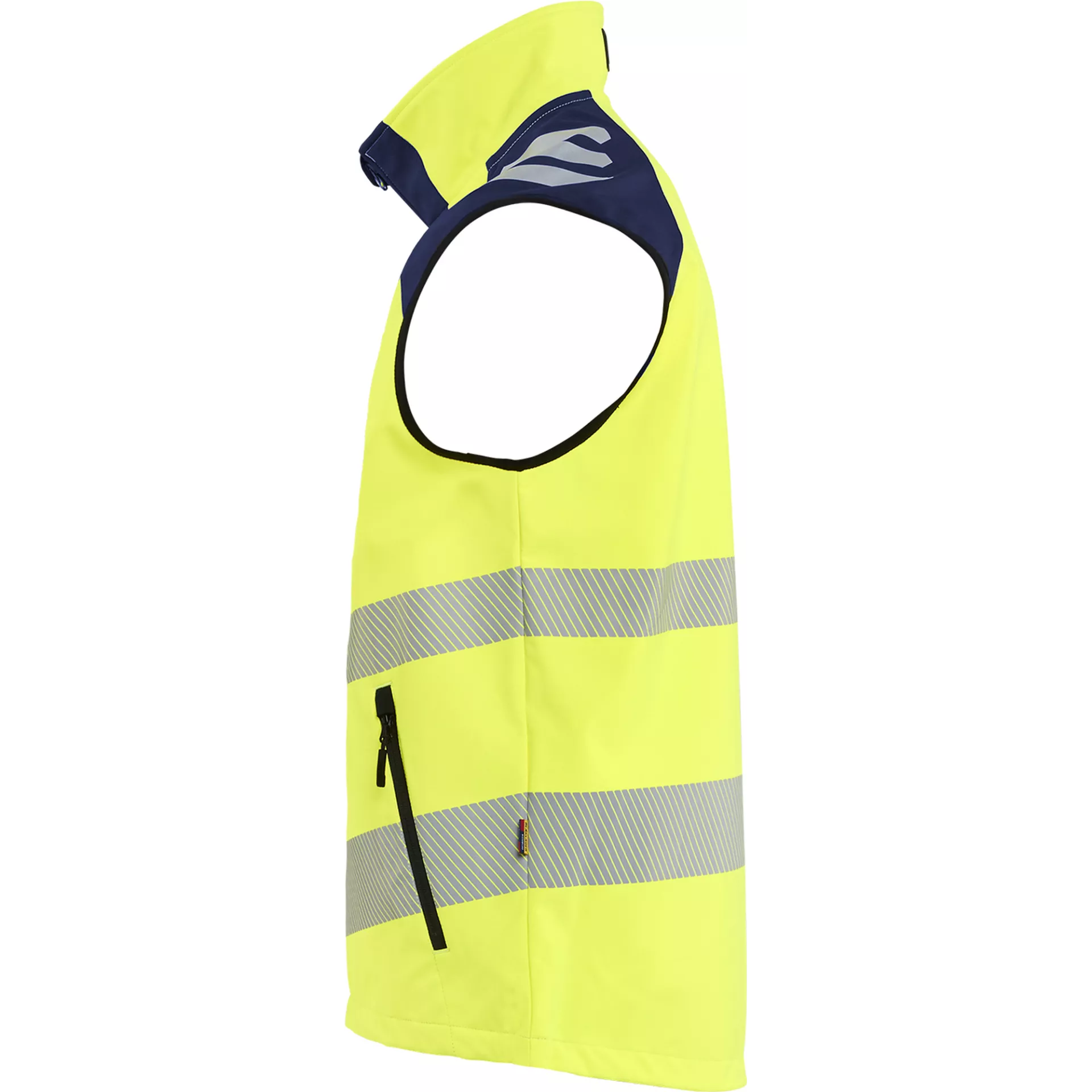 Blaklader 309125133389, High Vis Softshell Vest, High Vis Yellow/Navy Blue, image 2