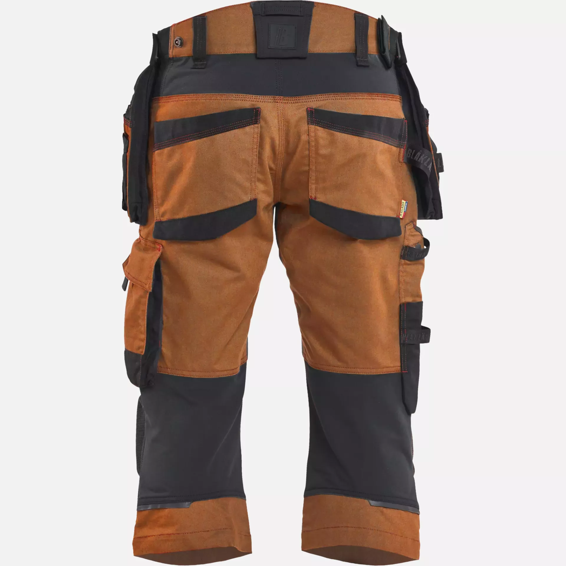 Blaklader 197711494099, STRIKER Stretch Pirate Shorts, Rust/Black, image 4