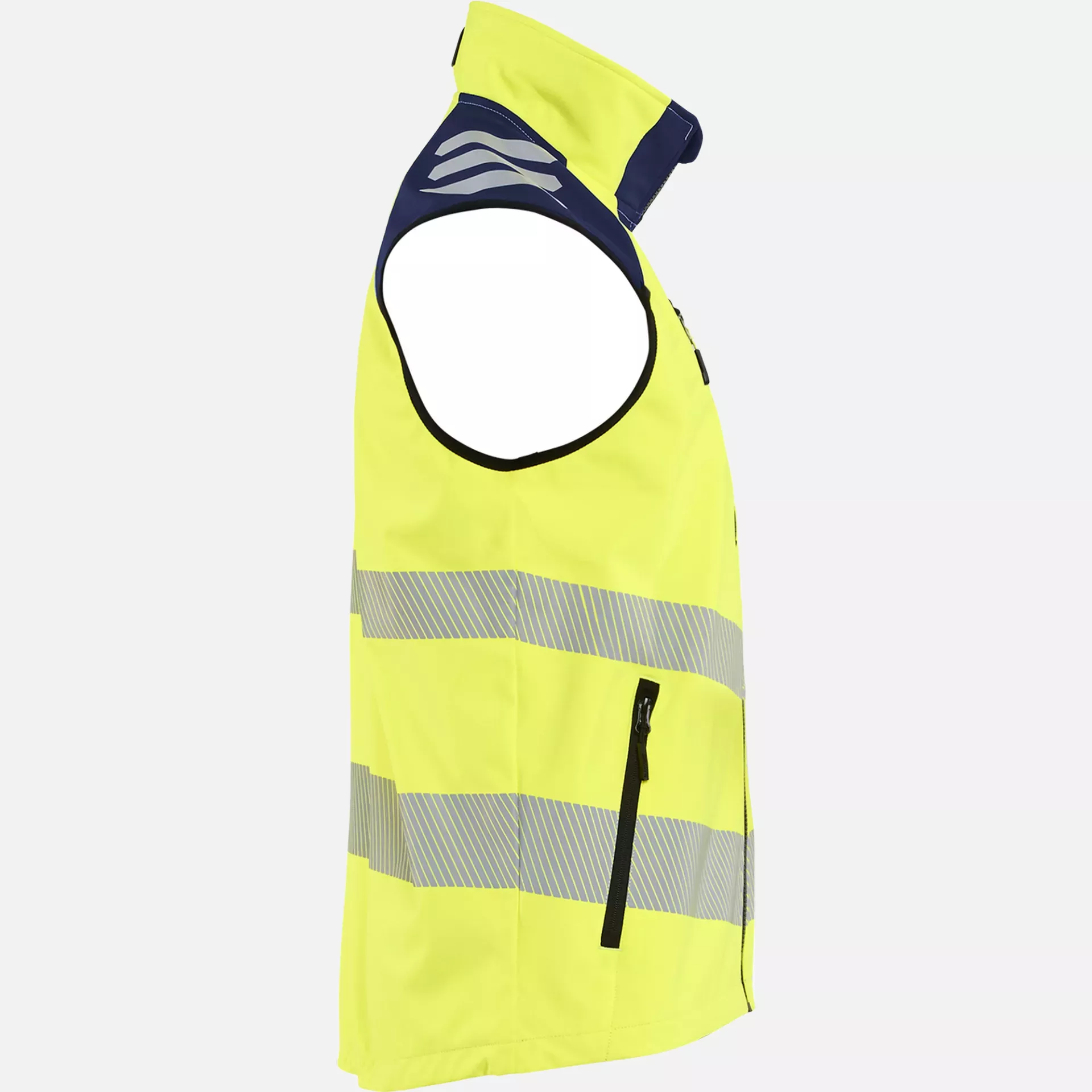 Blaklader 309125133389, High Vis Softshell Vest, High Vis Yellow/Navy Blue, image 3