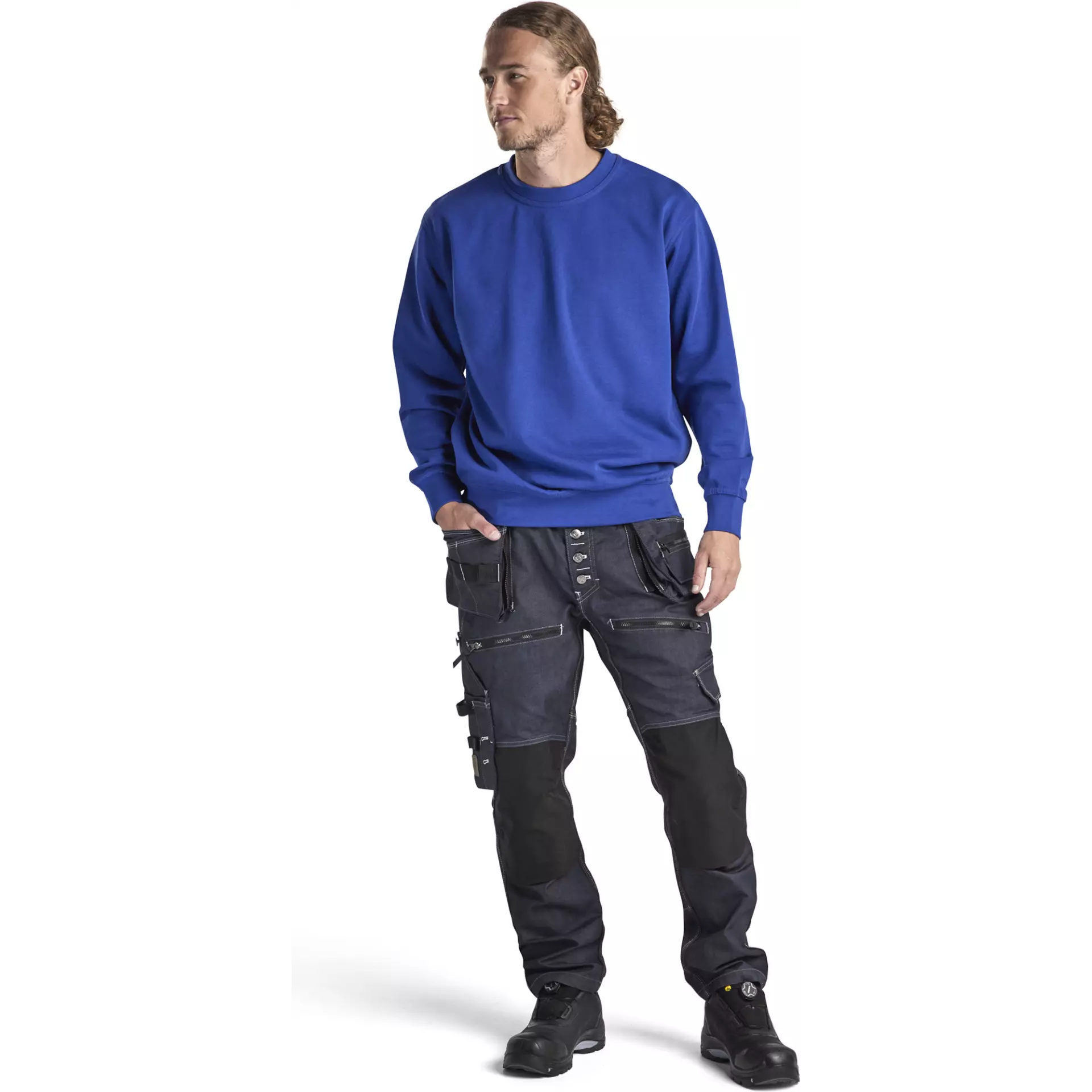 Blaklader 334011588500, Sweatshirt, Royal Blue, image 5