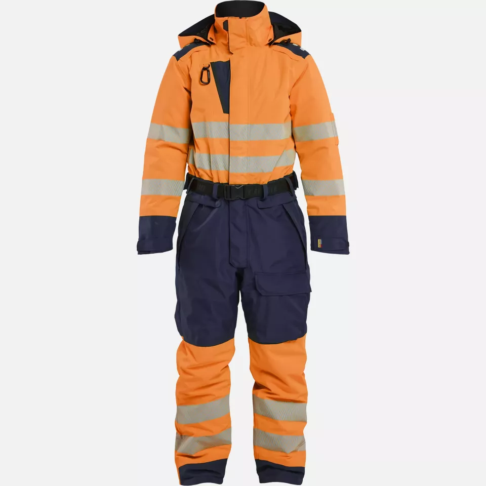 Blaklader 672619775389, Ladies Hi-Vis Winter Coverall, Hi-Vis Orange/Navy, image 1, gallery thumbnail