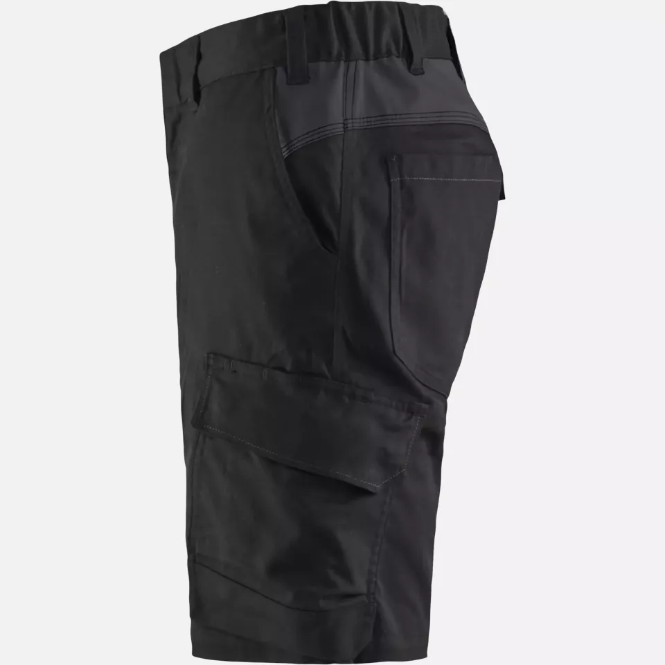 Blaklader 144618329998, Industry Stretch Shorts, Black/Dark Grey, image 3, gallery thumbnail